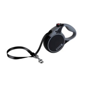 Correa para Perro Kong Retractil Terrain Negro