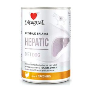 Lata Disugual para Perro Hepatic Diet Sabor a Pavo 400g