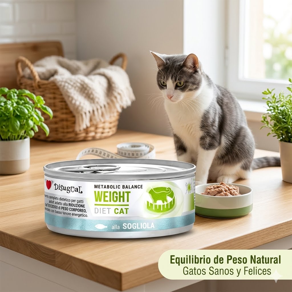 Lata Disugual para Gato Weight Sabor a Pescado Sole 85g - Image 2