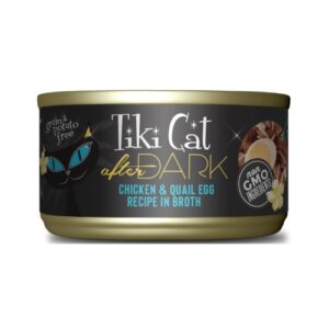 Tiki Cat After Dark Receta de Pollo y Huevo de Codorniz en Caldo 80g